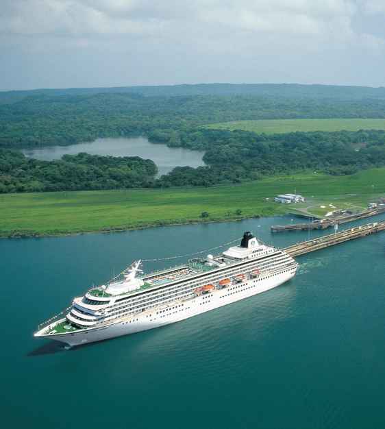 Cruise Ship in the Panama Canal