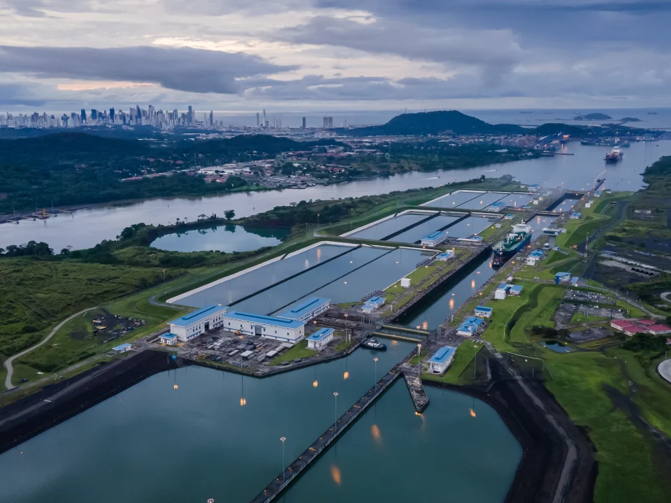 Panama Canal from the air
